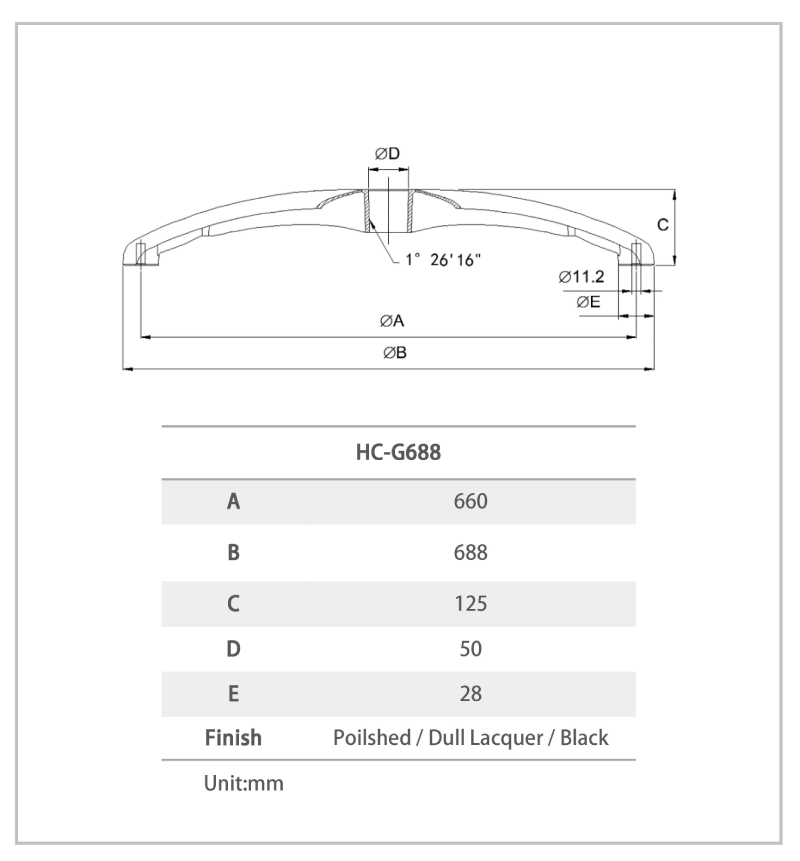 HC-G688 Aluminum Chair Base